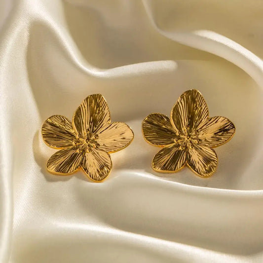 18K Gold Plated Butterfly Stud Earring