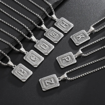 Silver Initial Pendants