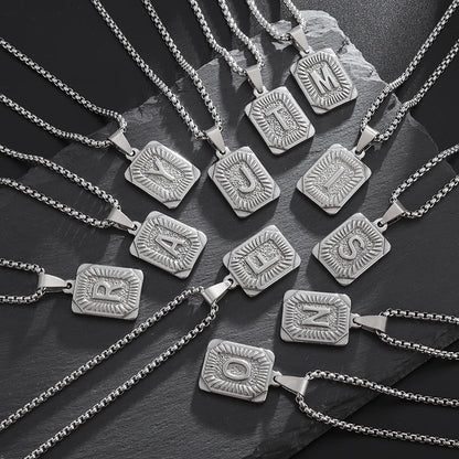 Silver Initial Pendants