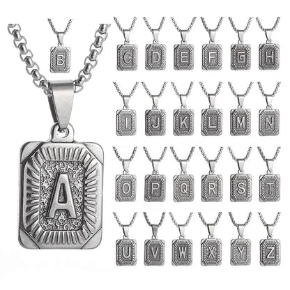 Silver Initial Pendants