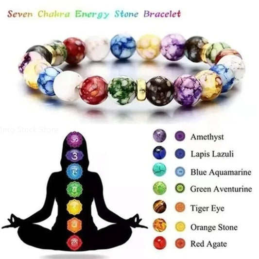 7 Chakra Reiki Healing Stone Bracelet